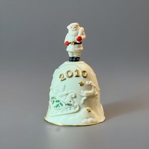 Lenox 2010 Christmas Annual Musical Bell Santa Claus Plays Deck The Halls‎